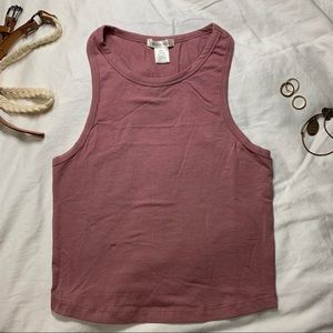 High Neck Racerback Crop Tank from Tilly’s